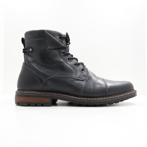 Crevo Samwell Black Leather 6" Side-Zip Boots - Men's 11 - Picture 3 of 7